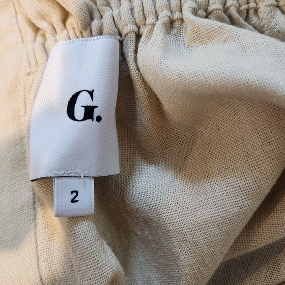 G. Label by Goop size 2 cream linen blend dress with pockets and buttons, luxe - Picture 8 of 11